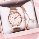 Relógio Feminino Elegance + Pulseira Luxo de Brinde