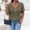 Camisa Feminina Plus Size - Decote em O