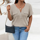 Camisa Feminina Plus Size - Decote em O