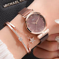 Relógio Feminino Elegance + Pulseira Luxo de Brinde
