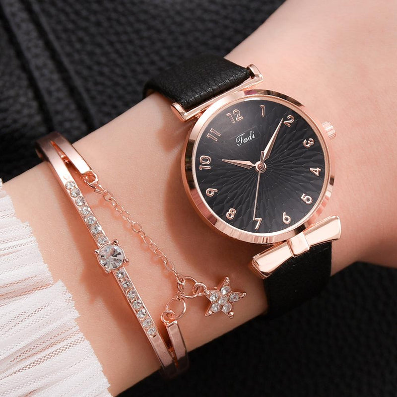 Relógio Feminino Elegance + Pulseira Luxo de Brinde
